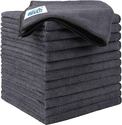 HOMEXCEL Microfiber Cleaning Cloths, 12-Pack