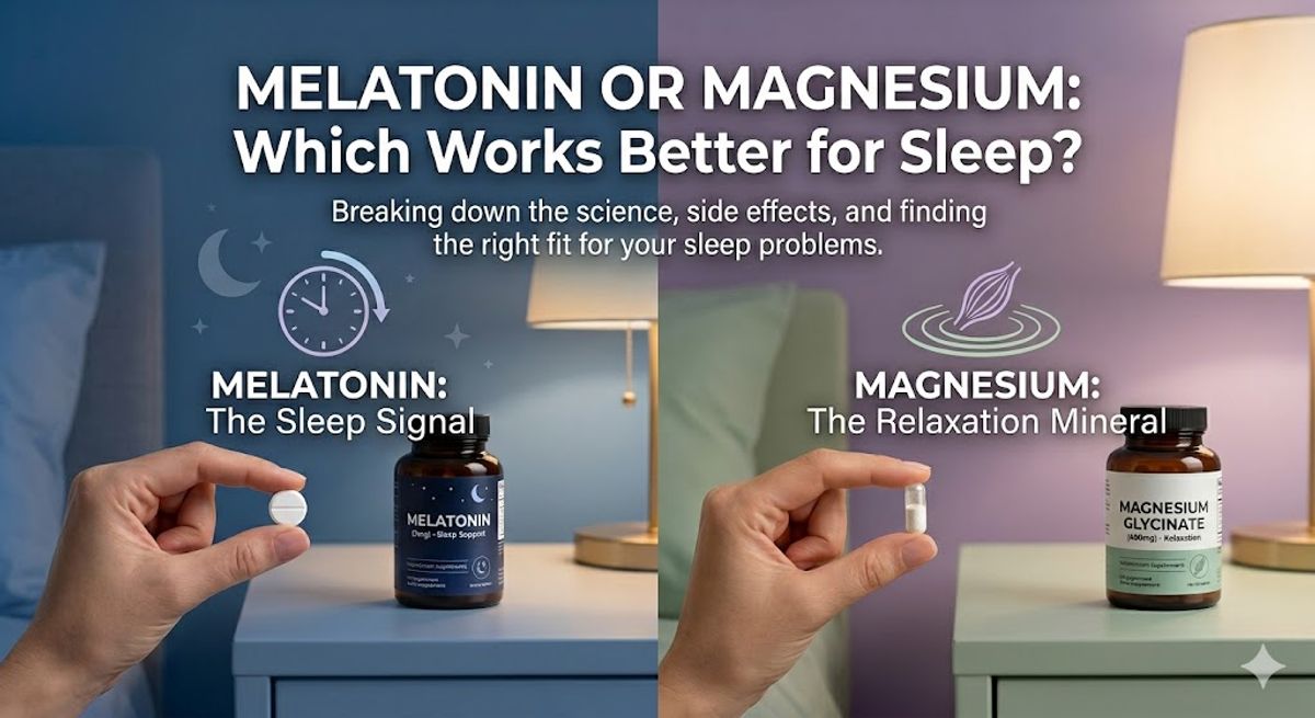 Magnesium Glycinate vs. Melatonin for Sleep: An Honest Comparison