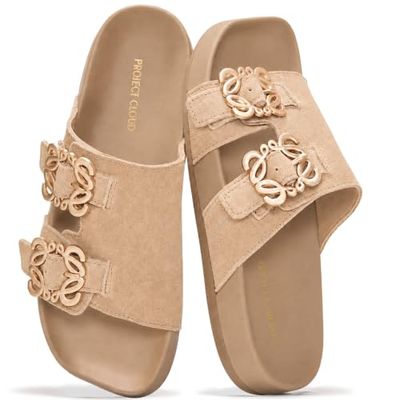 Project Cloud Genuine Leather Dressy Flat Sandals (Velora)