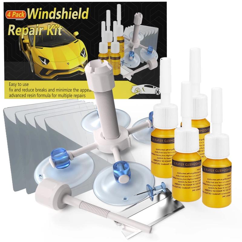CLAMPER Windshield Chip & Crack Repair Kit (4 Pcs) — 39% Off
