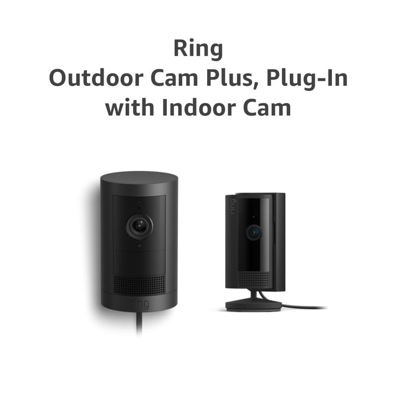 Ring Outdoor Cam Plus Plug-In with Ring Indoor Cam bundle.