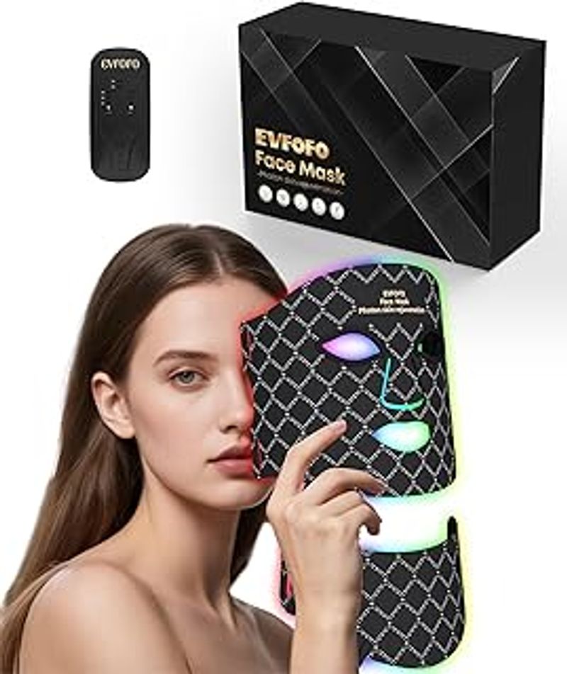 EVFOFO 7-Color LED Red Light Therapy Mask — 33% Off
