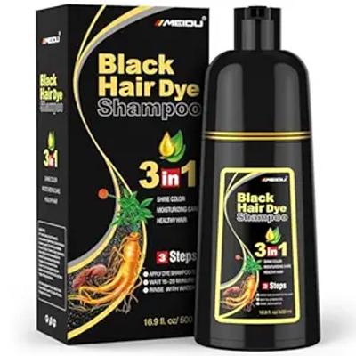 MEIDU Black Hair Dye Shampoo 3-in-1 — 20% Off