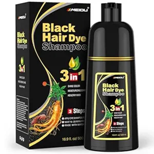 MEIDU Black Hair Dye Shampoo 3-in-1 — 20% Off