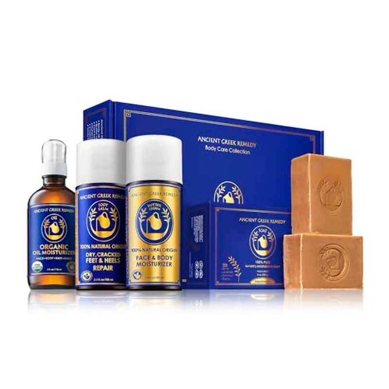 Organic Lavender Scented Skin Care 7-Piece Spa Gift Set