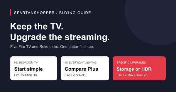 Streaming stick buying guide: HD bedroom TV, everyday 4K, and storage or HDR upgrades