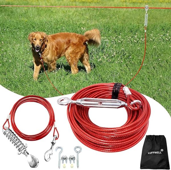 LUFFWELL Dog Runner for Yard — 10% Off with Code