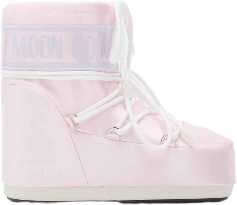 Moon Boot Icon Low Pearly iridescent nylon après-ski boots