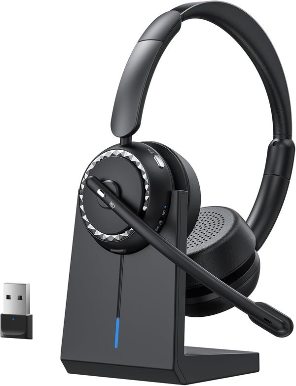 DSAMMEA Bluetooth Noise-Cancelling Headset