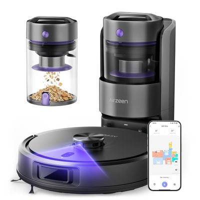 Self-Emptying Robot Vacuum & Mop with 6000Pa Suction — 50% Off