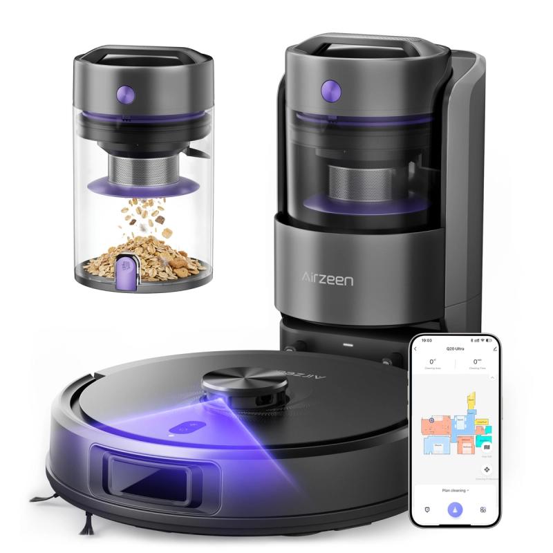 Self-Emptying Robot Vacuum & Mop with 6000Pa Suction — 50% Off