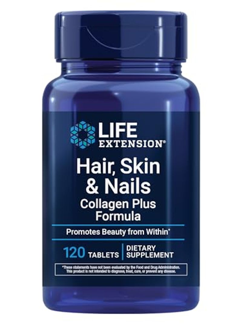 Life Extension Hair, Skin & Nails Collagen Plus, 120 Tablets