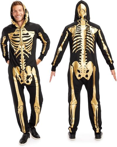 Gold Skeleton Jumpsuit: Medium, Prime Deal
