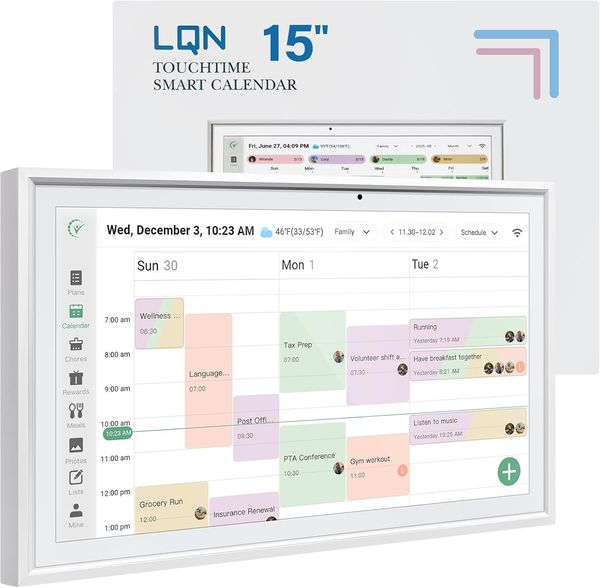 LQN 15.6" Smart Digital Family Calendar — 50% Off with Code