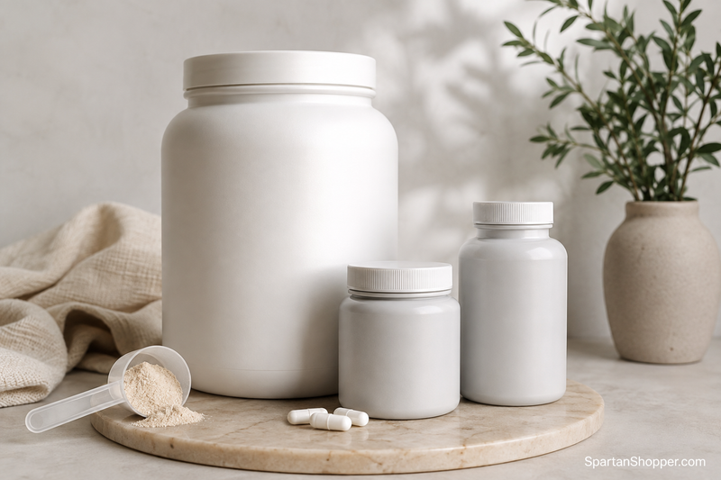 Protein powder, creatine, and a daily multivitamin — the three most evidence-backed nutritional supports for preserving muscle during GLP-1-related weight loss.