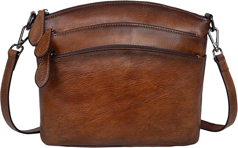 HESHE Crossbody Genuine Leather