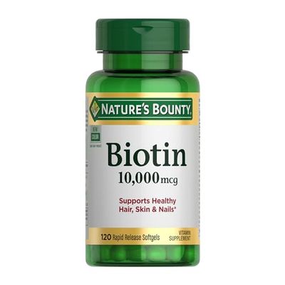 Nature's Bounty Biotin 10,000 mcg, 120 Softgels
