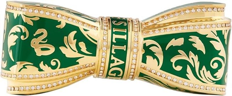 House of Sillage Slytherin Lipstick Case Set emerald and silver