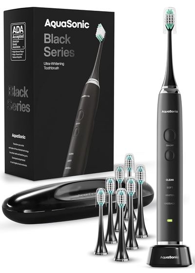 Aquasonic Black Series Ultra Whitening Electric Toothbrush