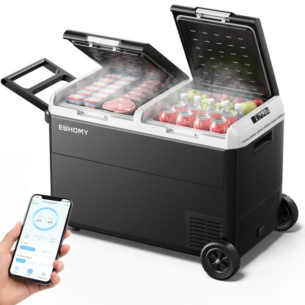 EUHOMY 100QT Dual-Zone 12V Car Fridge — 30% Off with Code
