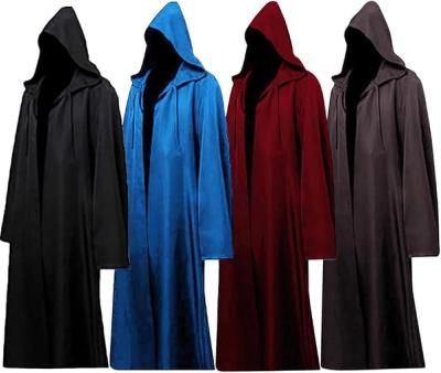 WonShak Black Hooded Costume Robe, Large