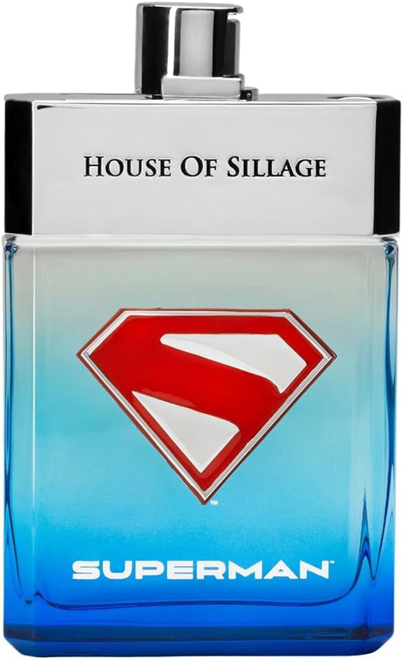 House of Sillage Superman red and blue crystal flacon