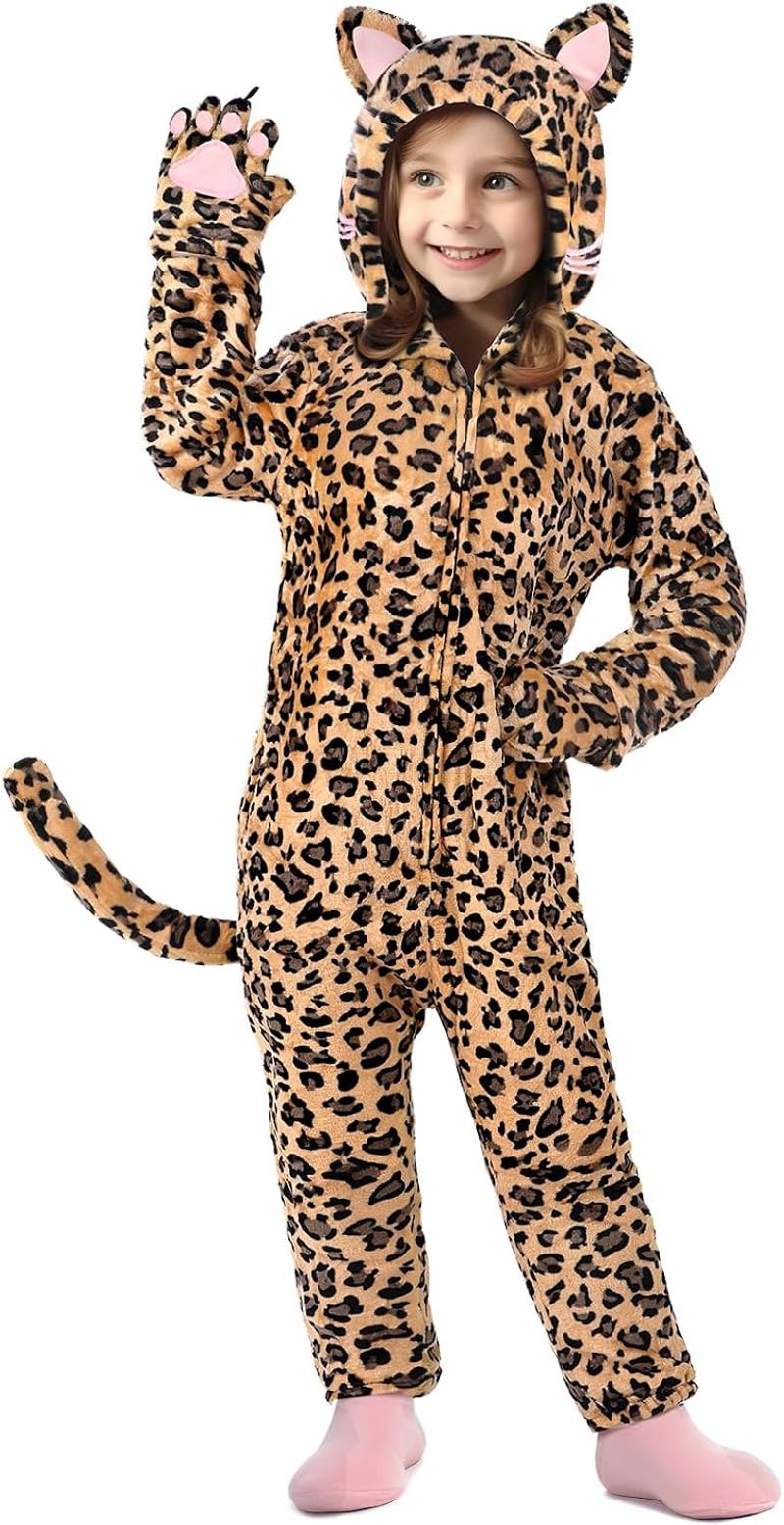 GIFTINBOX leopard onesie — Leopard S(5-6y)