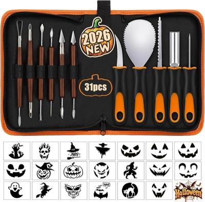 NESSTU Pumpkin Carving Kit with 20 Stencils