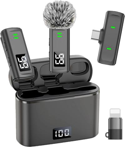 NPTCL Wireless Lavalier Microphone for iPhone & Android