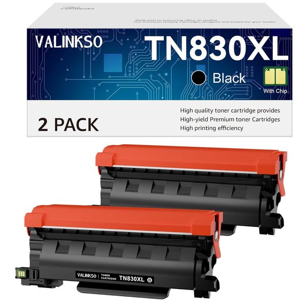 Valinkso Brother TN830XL Toner 2-Pack — 50% Off with Code