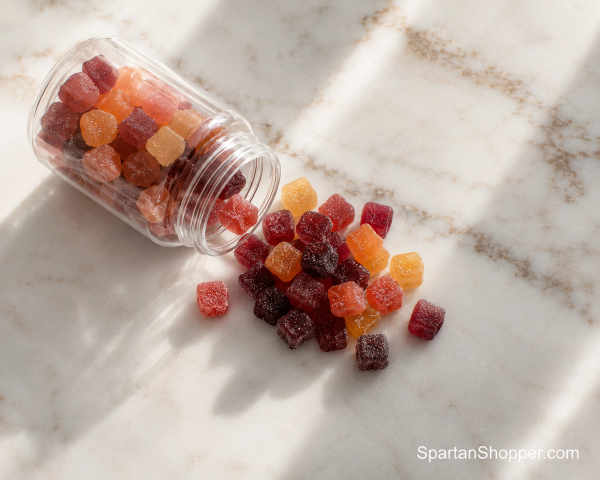Sea moss gummies from several brands arranged for the best sea moss gummies roundup