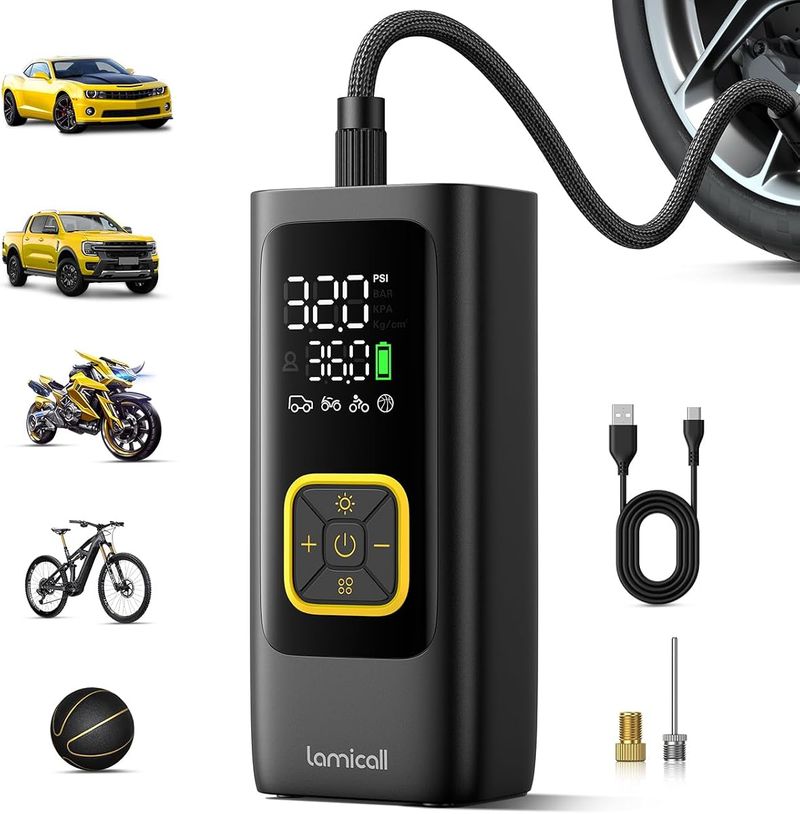Lamicall Rechargeable Tire Inflator