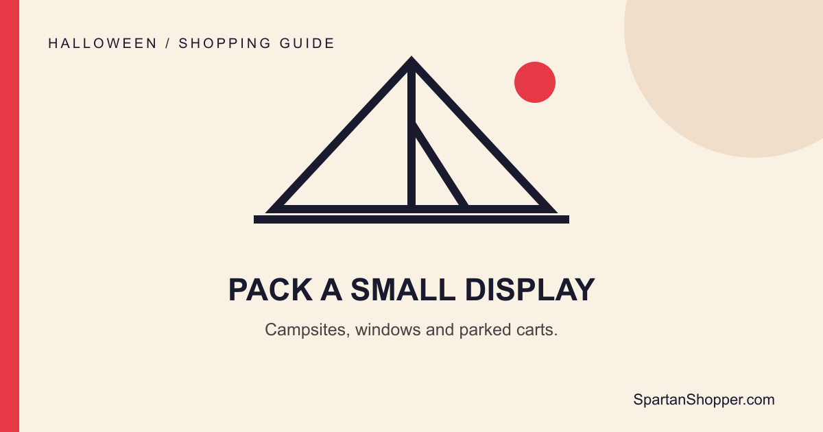 Halloween Campsite Decor That Packs Down Small