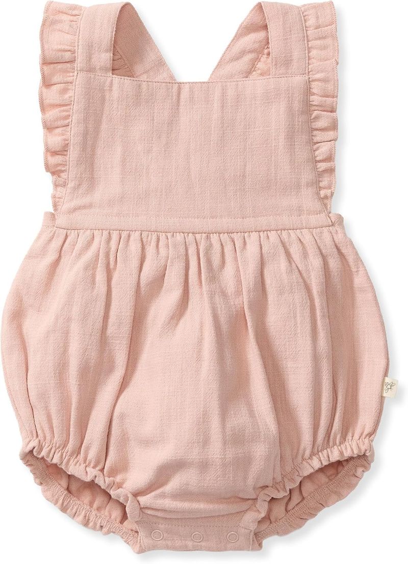 Burt's Bees Baby organic cotton bubble romper.