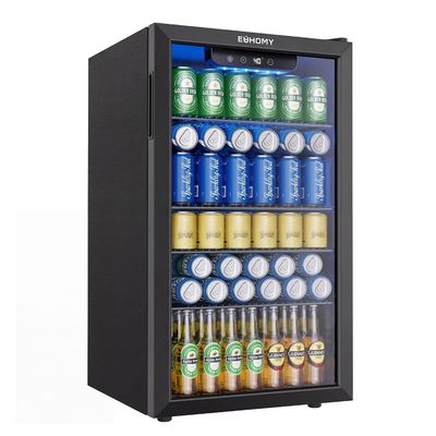 EUHOMY Mini Fridge, 130 Can Beverage Refrigerator