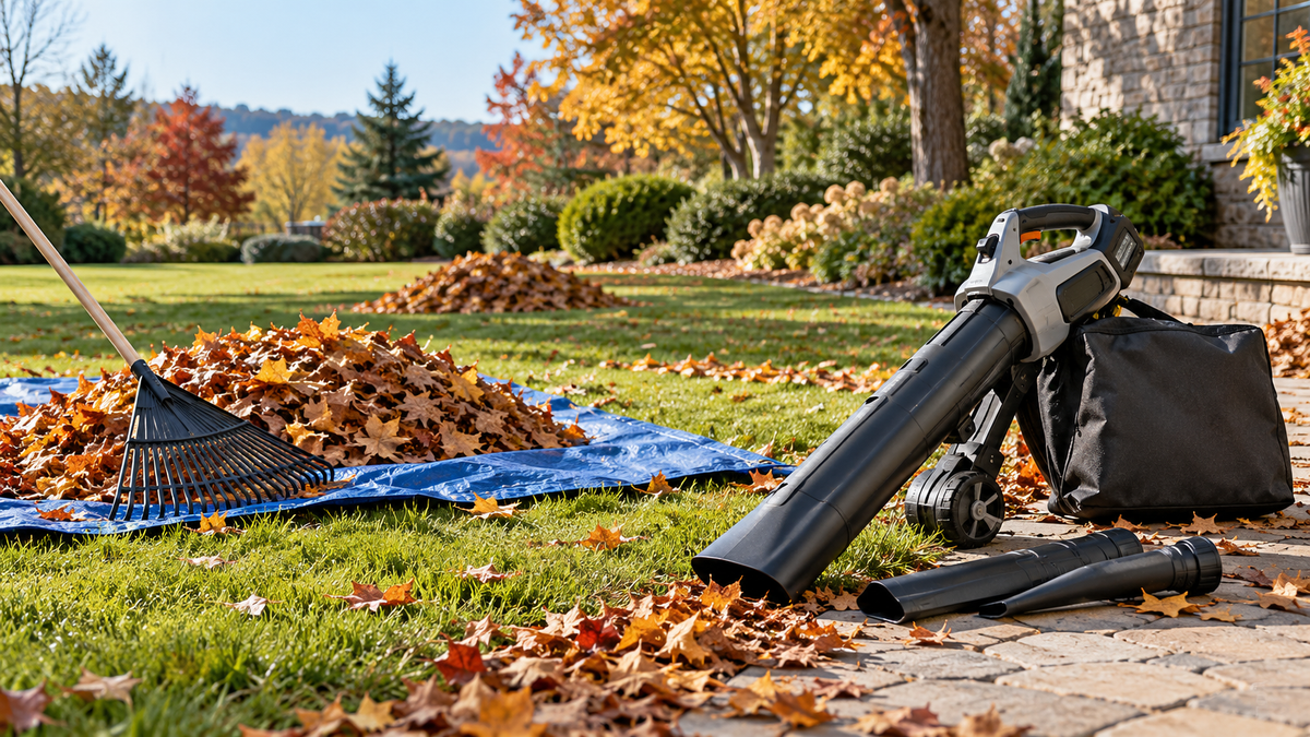 Leaf Blower vs. Vacuum-Mulcher for Fall Cleanup