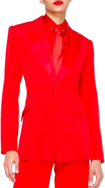 Sergio Hudson Silk Tuxedo Jacket