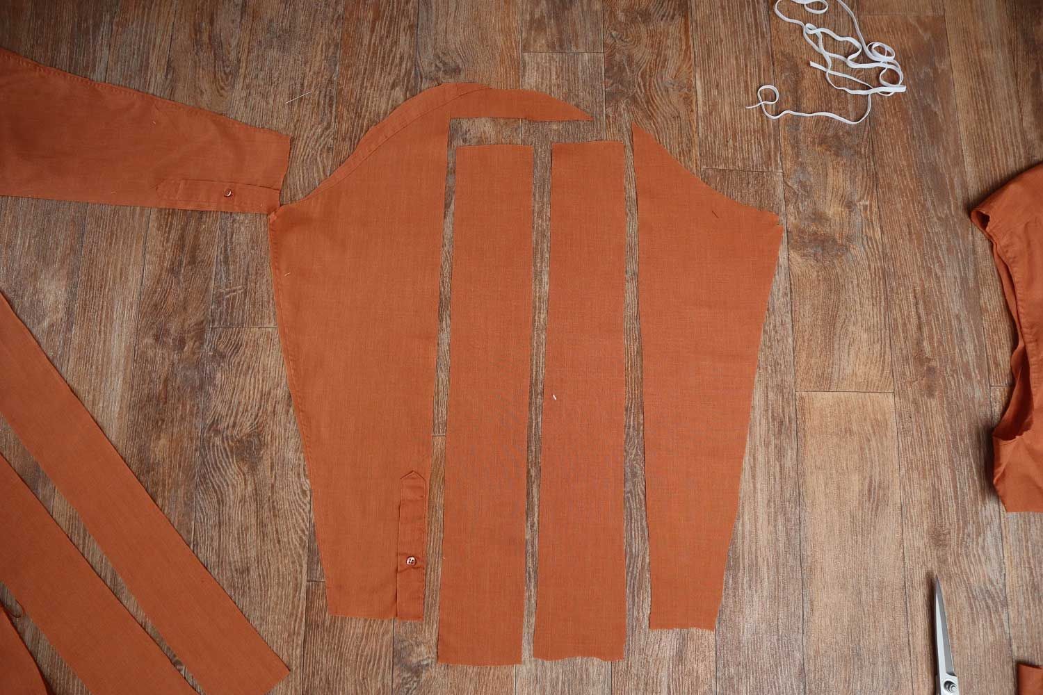 oppklippet herreskjorte