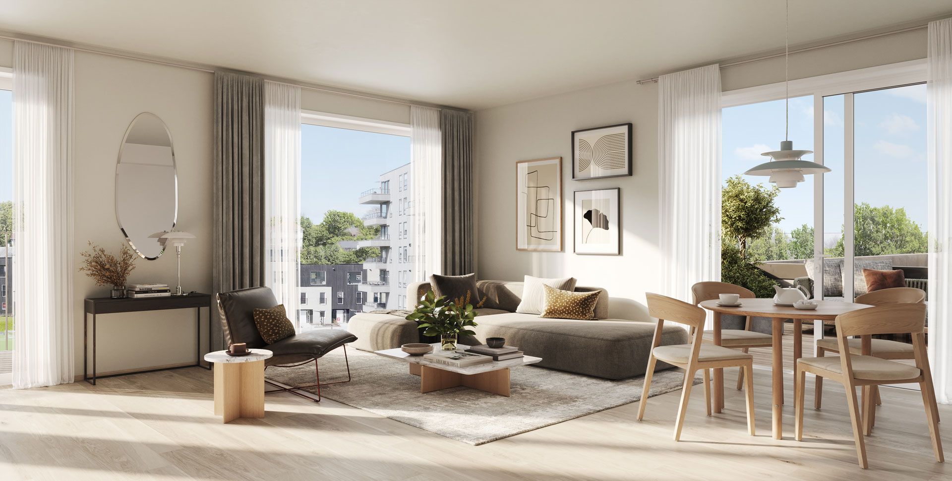 Stue og spiseplass i Rådhusmarka PLUSS