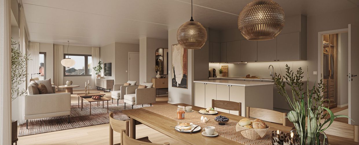 Stue og kjøkken i Strandhagen Horten