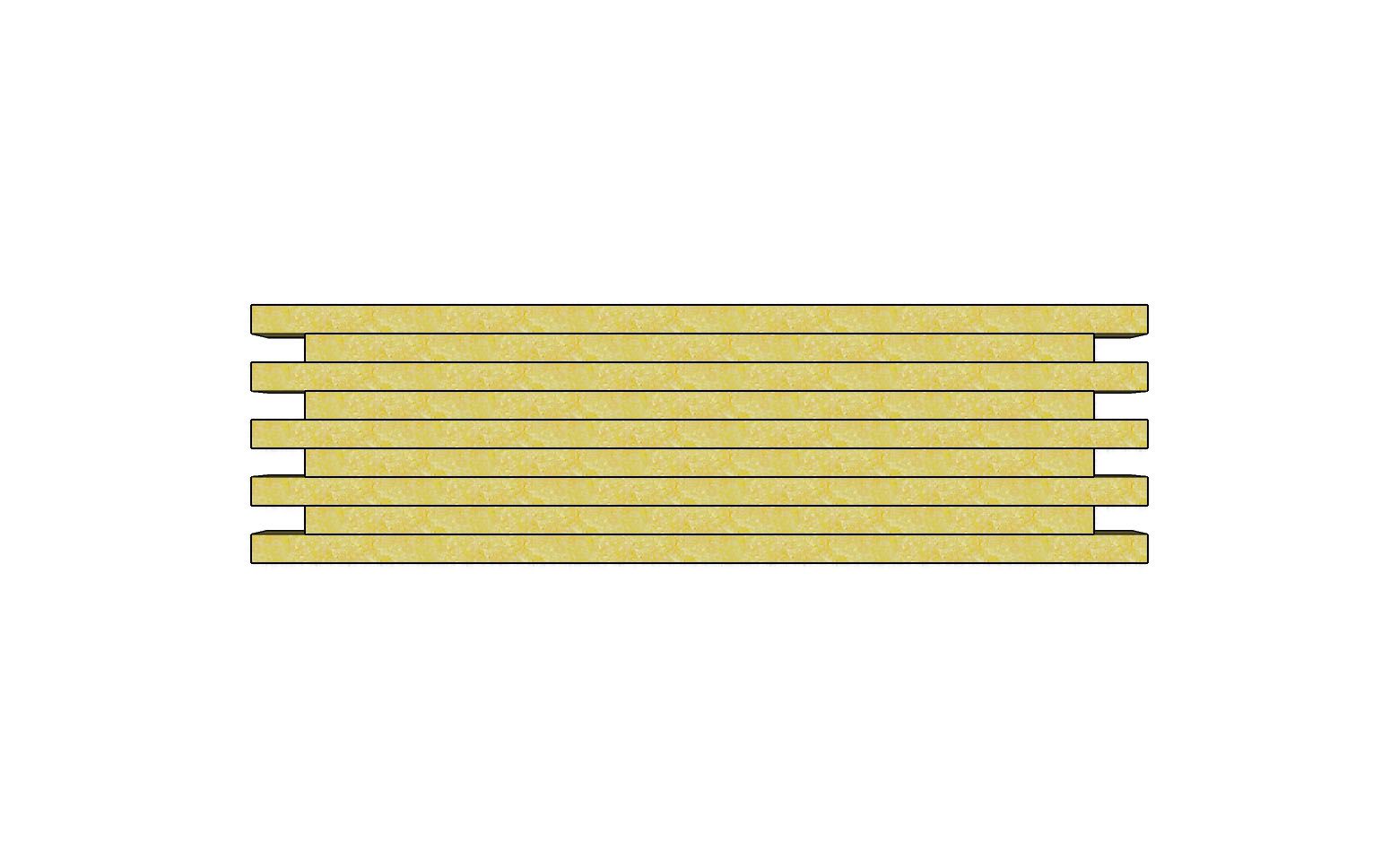 Illustrasjon av stablede planker