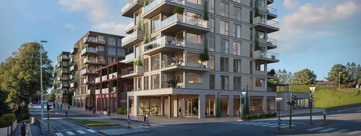 Nye leilighetsbygg i Vabua park