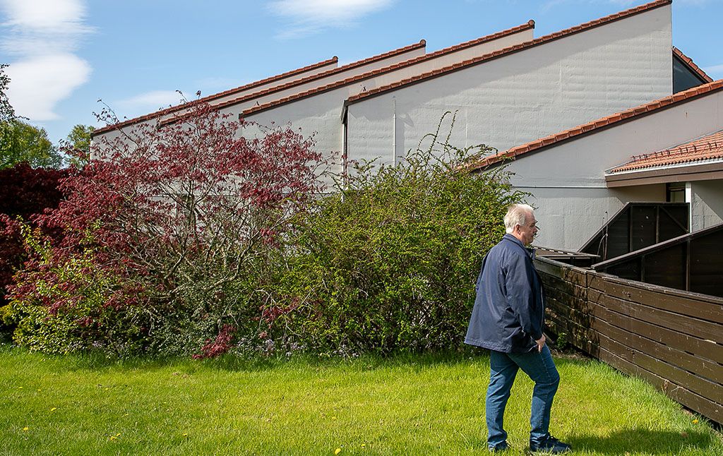 Styreleder Bjørn Nilsen i tuftene