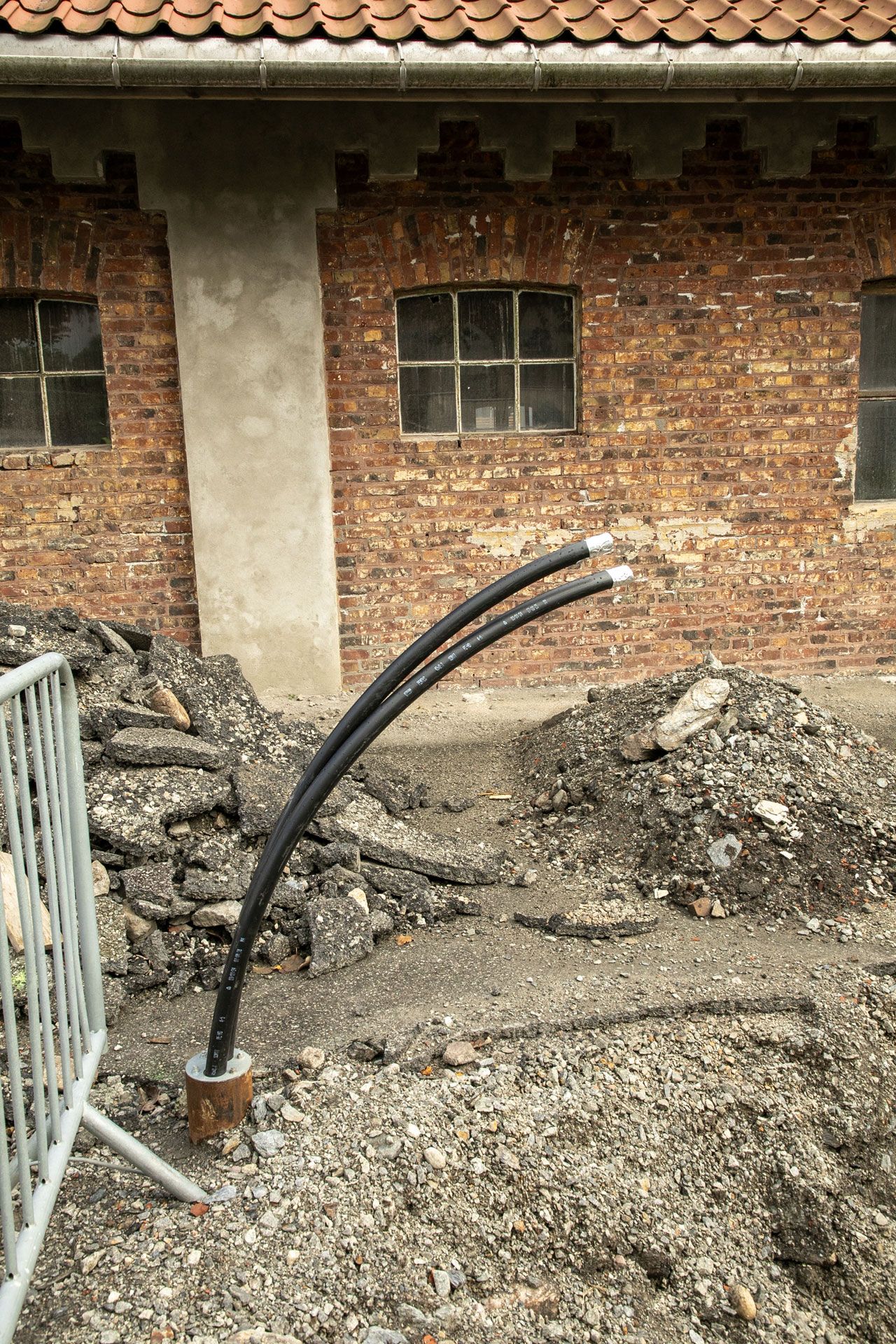 Energibrønn på byggeplassen til Køhlerlåven