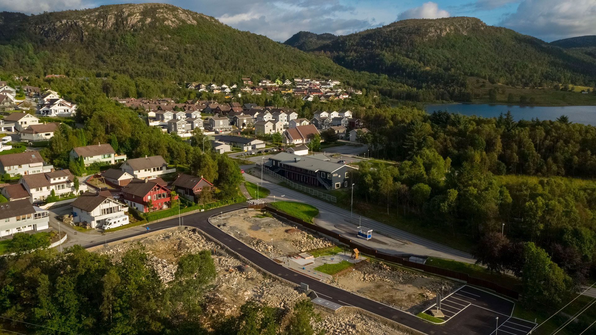 Bates byggetomt på ved Frøylandsvannet på Hommersåk i Sandnes kommune