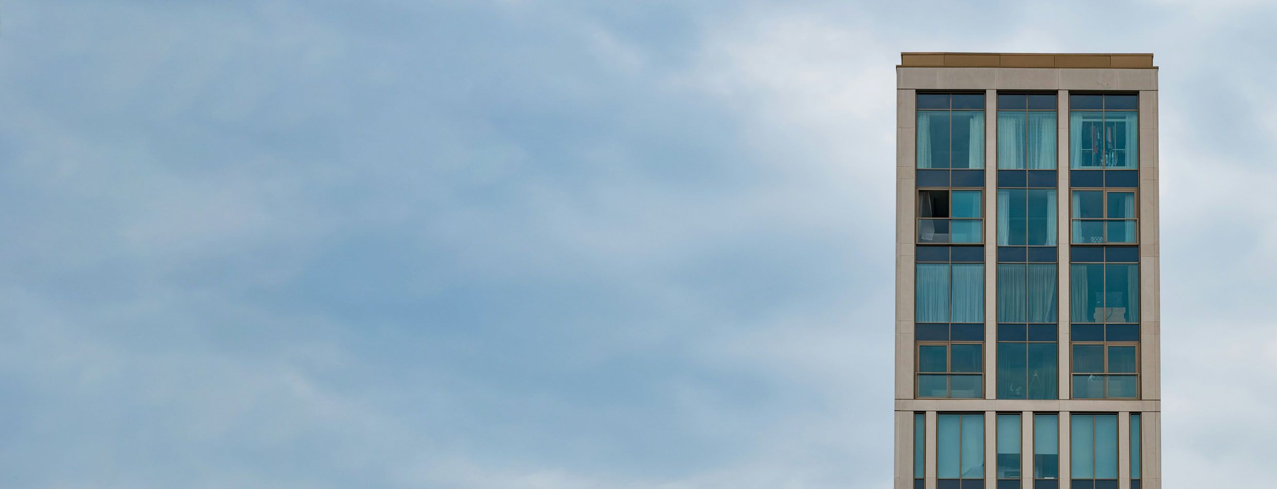 Nymoderne boligblokk.