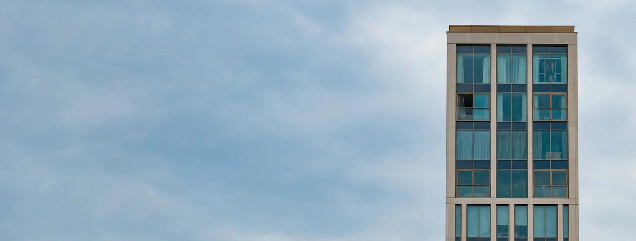 Nymoderne boligblokk.