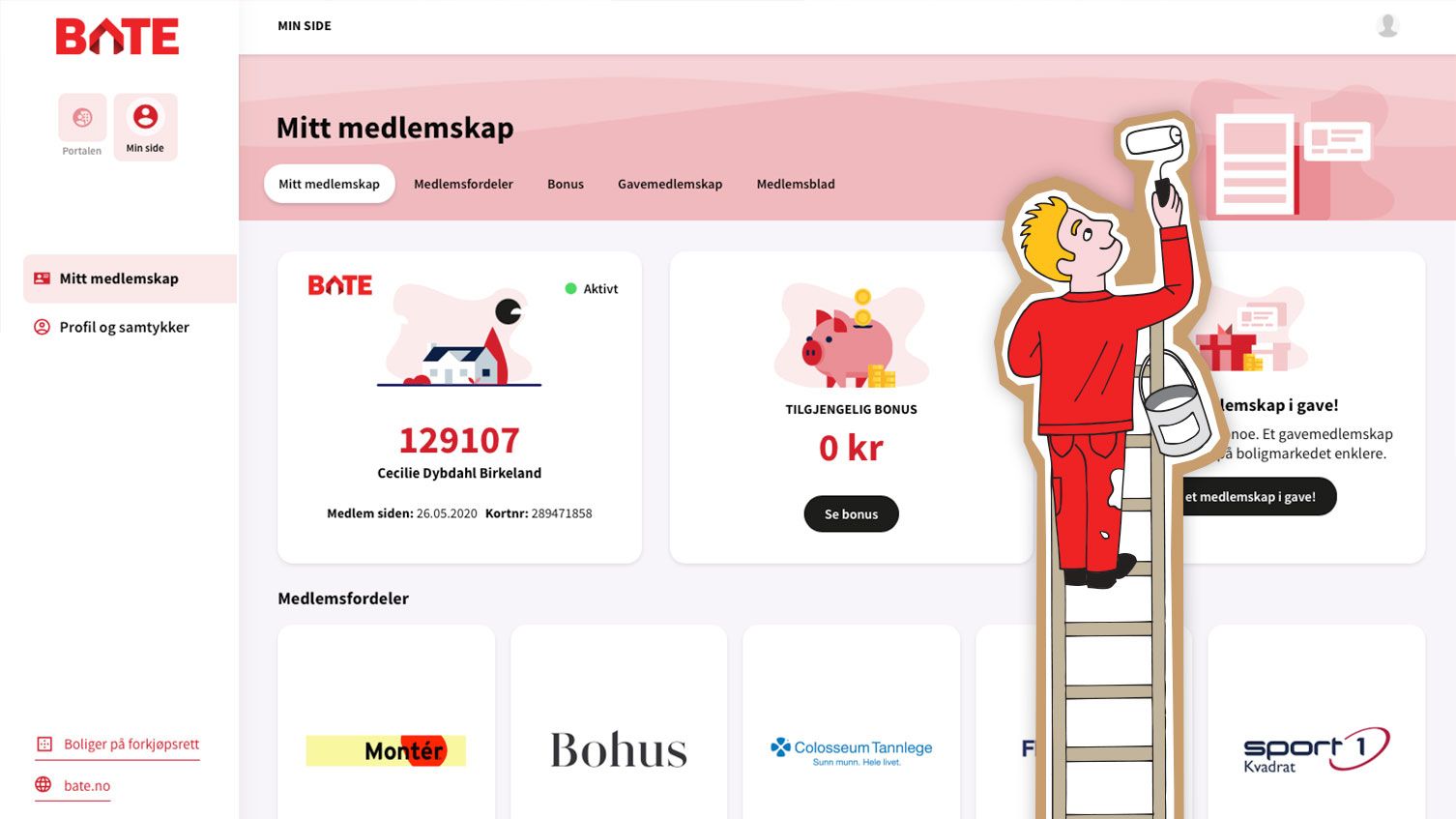 Bate oppdaterer Min side og andre selvbetjeningsløsninger