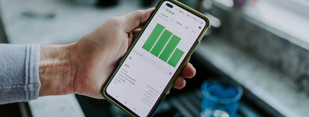 Skjermbilde av Lyse-appen