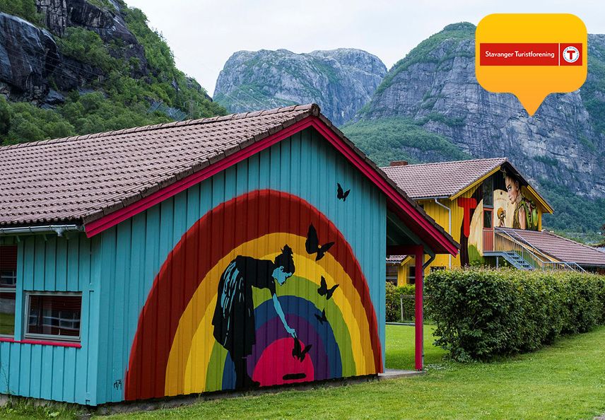 regnbuehyttene i lysefjorden